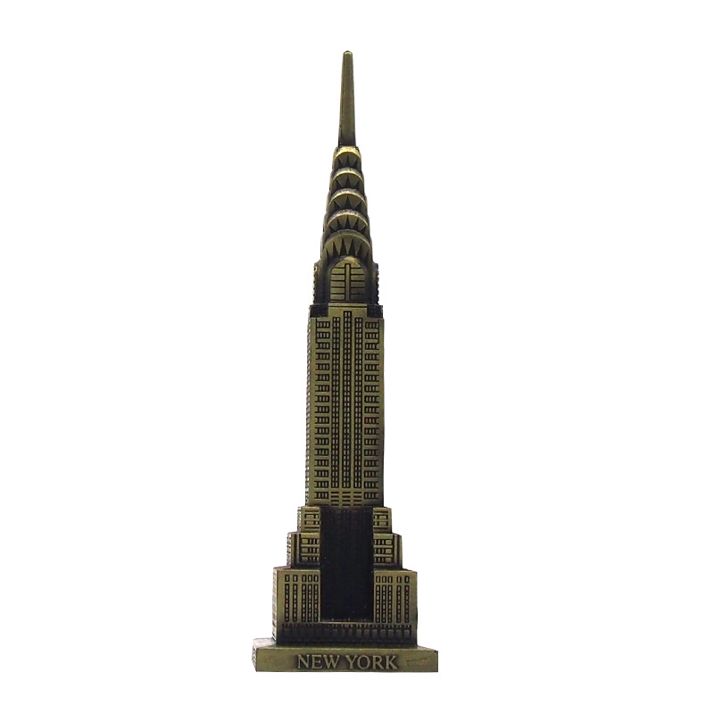 American Tourist Souvenir Chrysler Building Decoration Building Building Metal Ornaments Home Decoration Gift