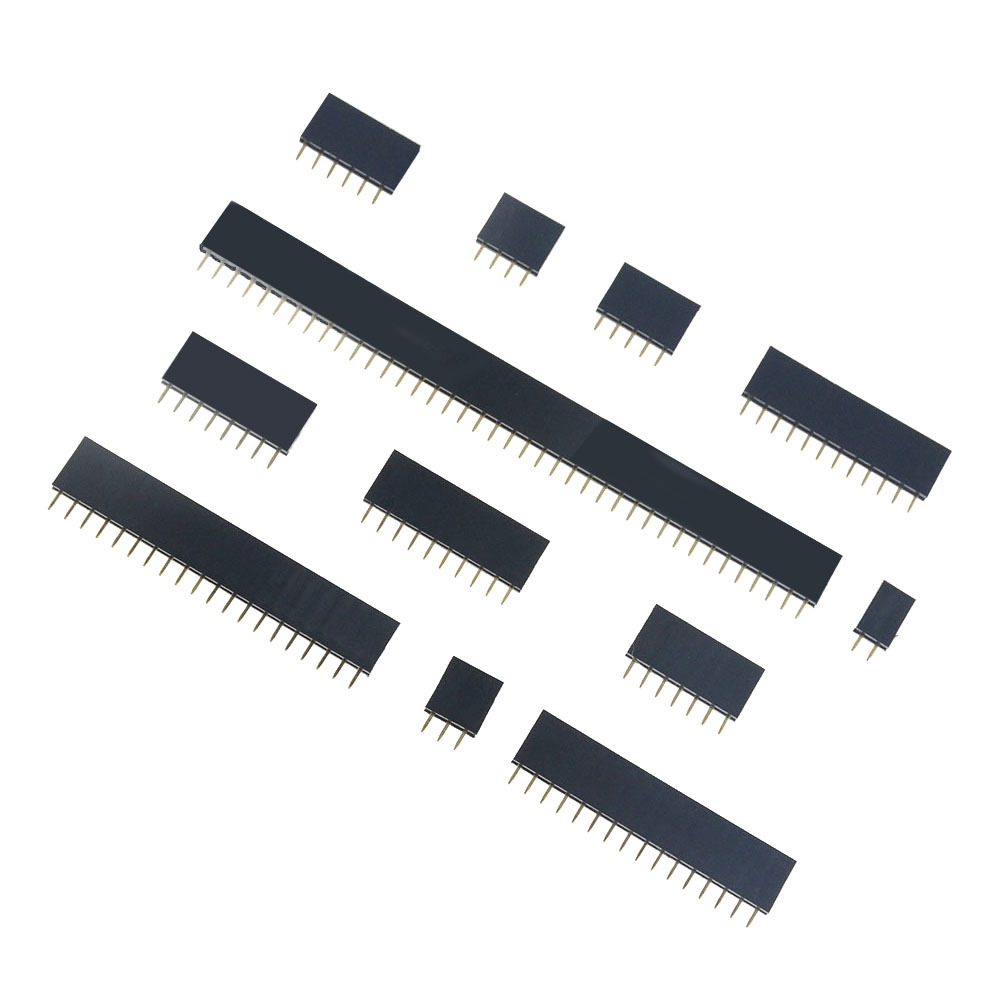 54mm间距 排母 单排母 排针插座 1*2p3p4p5p6p7p8p10p12p--40p