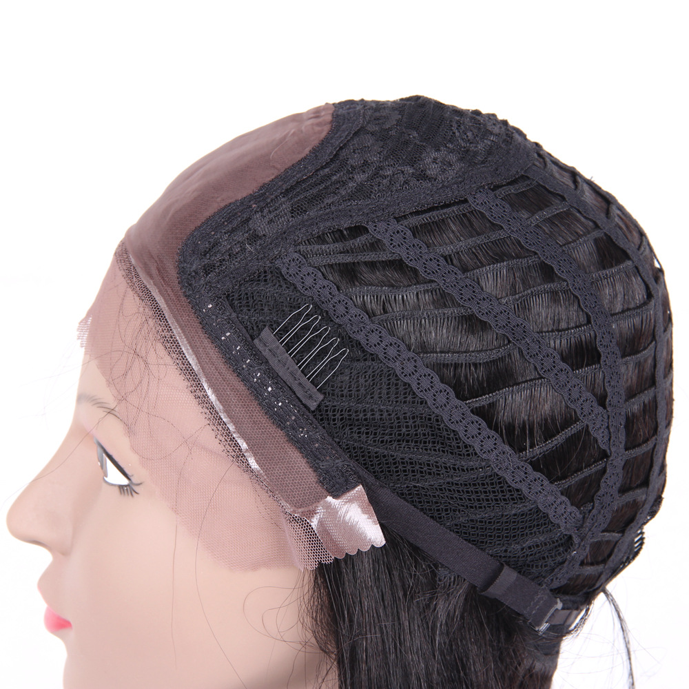 13*4瑞贝卡假发全真人发前蕾丝头套跨境热款真人长直发human hair