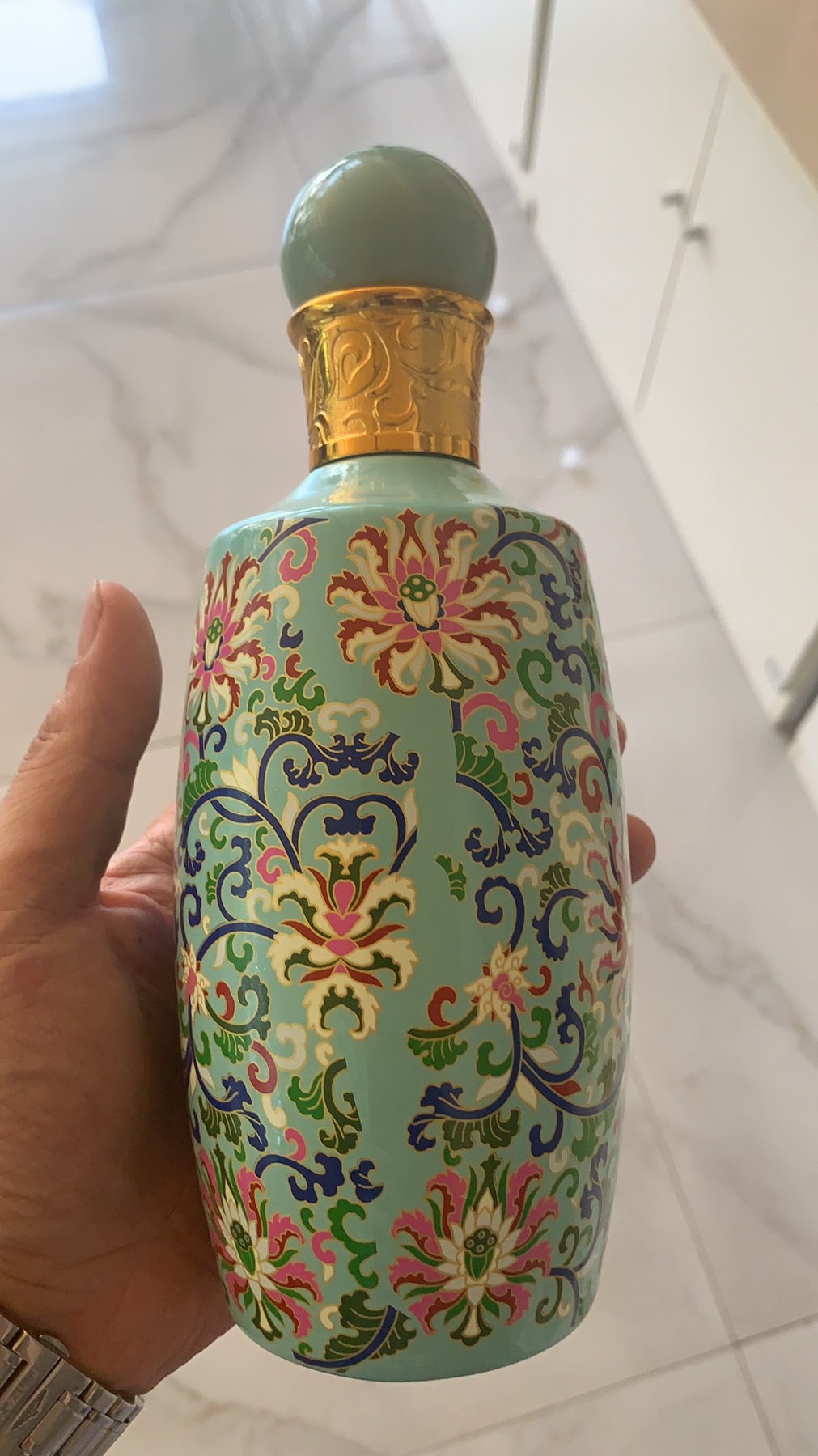 现货烤花玻璃瓶 包装 500ml烤花瓶 玻璃瓶 白酒瓶