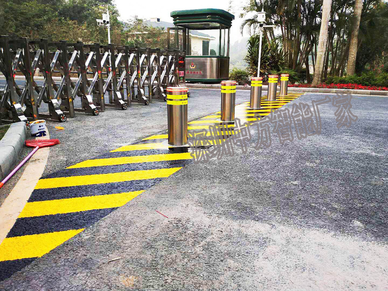 中方智能厂家全自动升降路障智能遥控路障机防撞升降柱