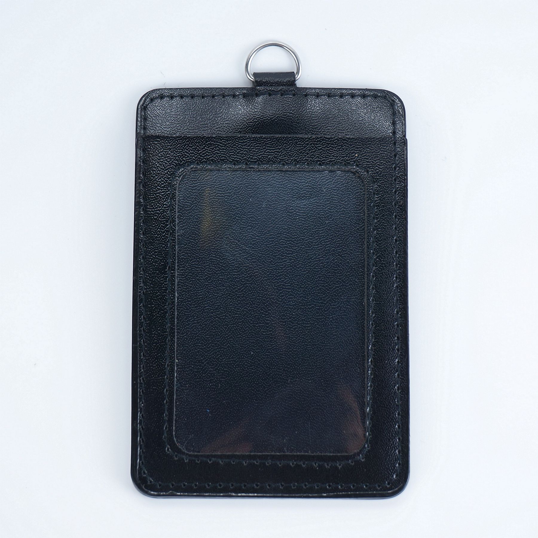 彩色仿皮证件卡套 卡包公交卡套员工证展会证胸牌套吊牌证件卡套