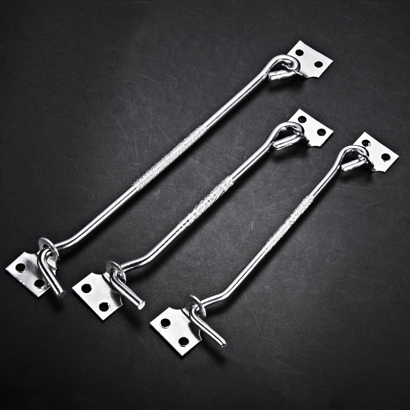 窗户老式风勾铁搭勾窗勾锁扣门窗挂钩6寸8寸门窗实心钉勾固定风勾