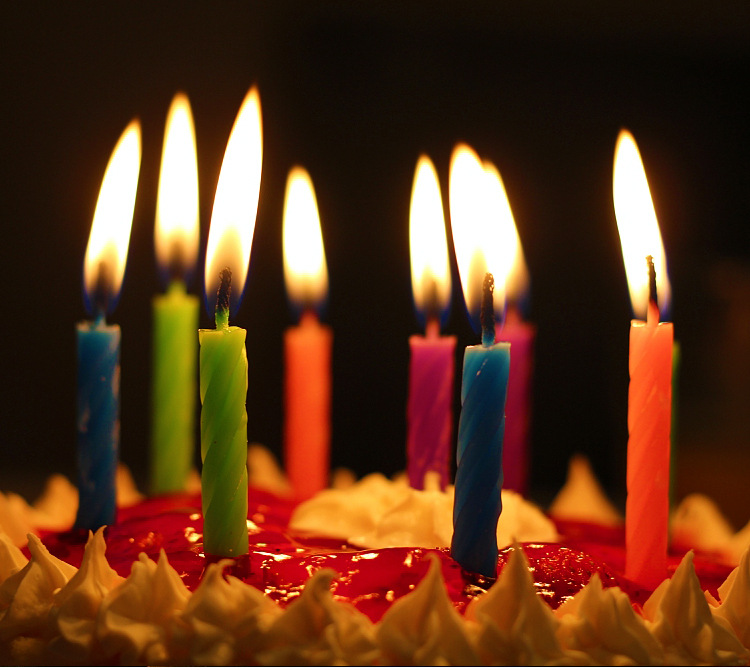 批发生日蜡烛创意水晶螺纹蜡烛烘培蛋糕蜡烛无烟儿童周岁蛋糕装饰