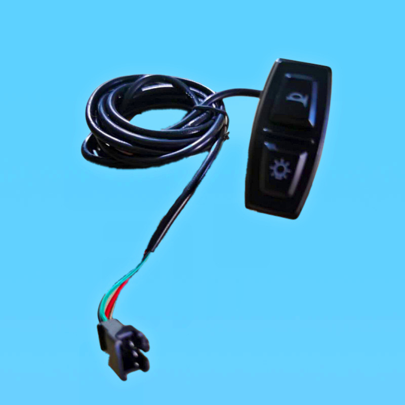 电动车二合一开关电动自行车二合一开关滑板电动车大灯喇叭按钮