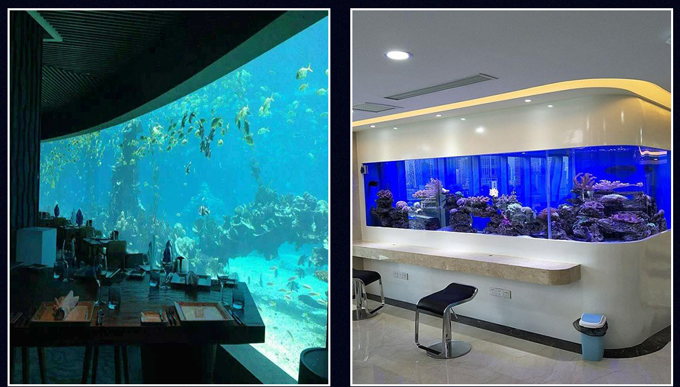 家用镶嵌式观赏鱼缸定制设计别墅海水生态鱼缸水族箱办公室专用缸