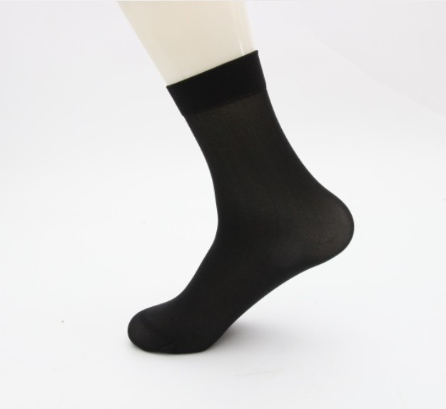 Autumn Men's Stockings (Thin) Mid-Calf Mercerized Cotton Solid Color Socks Stall Supply Manufacturer Socks