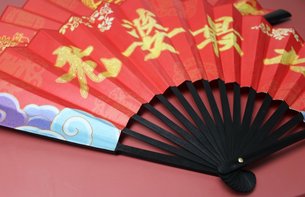 伴郎接亲绢扇*婚礼喜扇*双面迎亲扇*伴郎团扇子*迎亲道具*定制