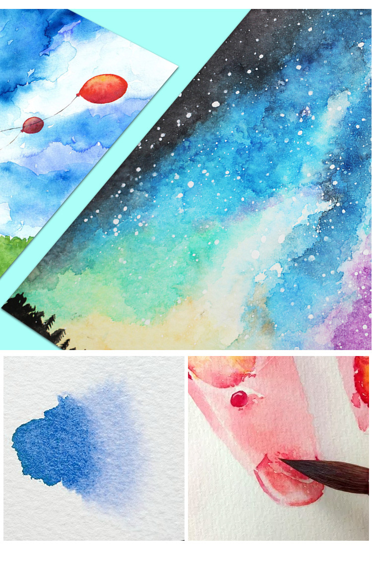 4k150g8k160g素描纸水彩纸水粉纸美术绘画画用手抄报铅画纸速写纸