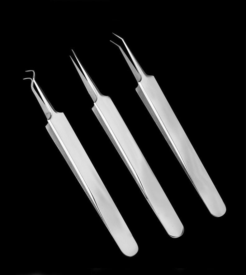 不锈钢粉刺夹去痘镊子粉刺暗疮针美容工具黑头夹细胞夹美容院专用