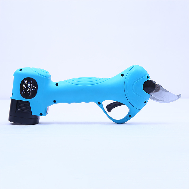 新款舒畅2.5公分电动果树剪刀电动修枝剪刀树枝剪锂电园林枝剪