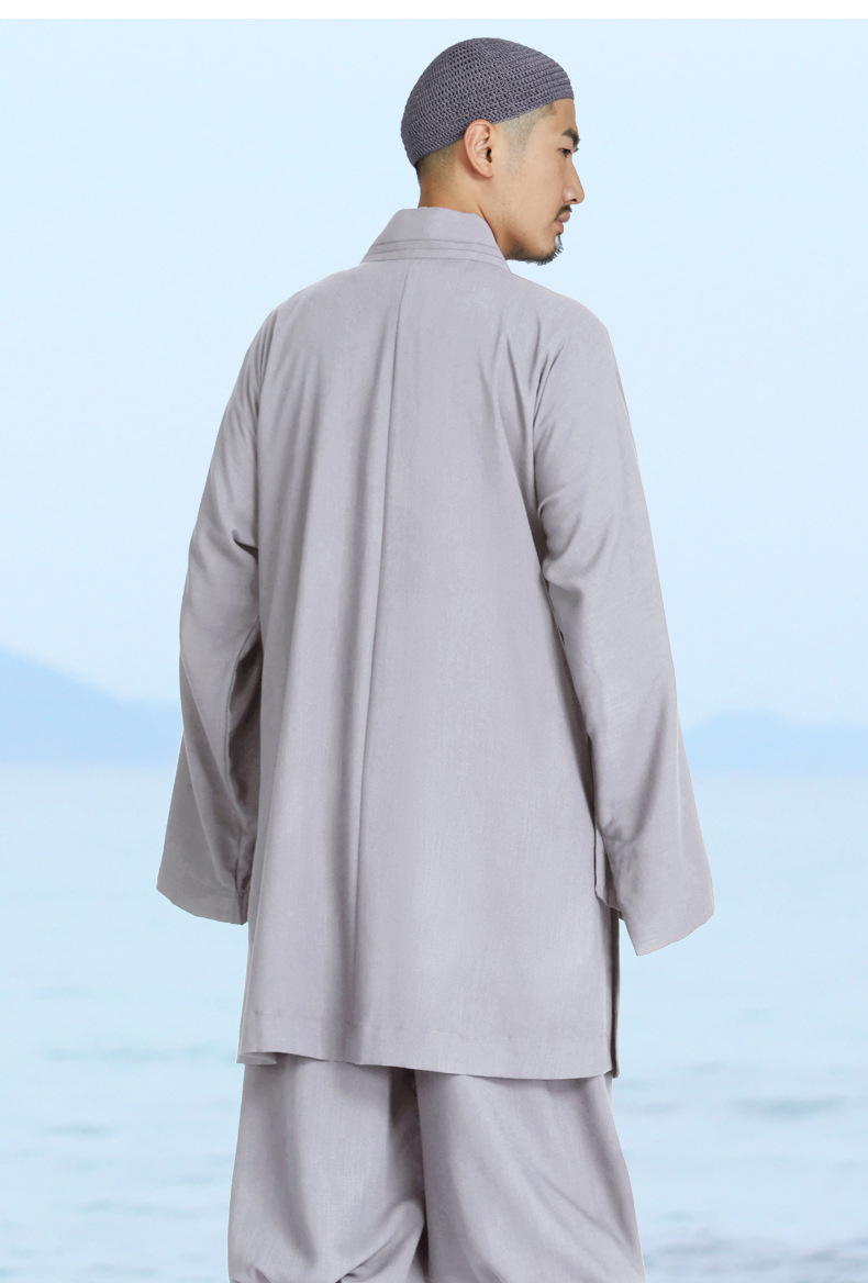 弘通僧服罗汉褂日本麻僧衣大褂四季款出家人和尚服装舒适男女僧袍