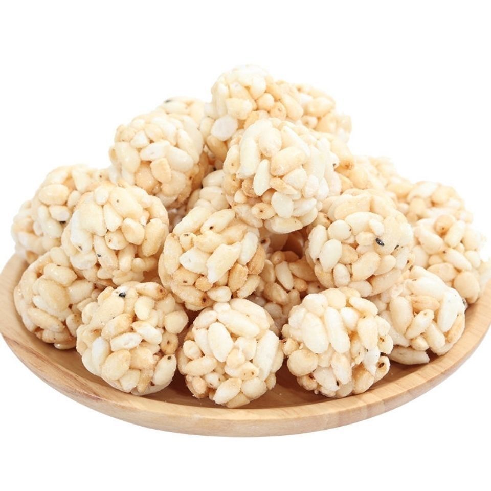 一件代发大米球米花糖老式传统手工零食大米团米花球大米花爆米球