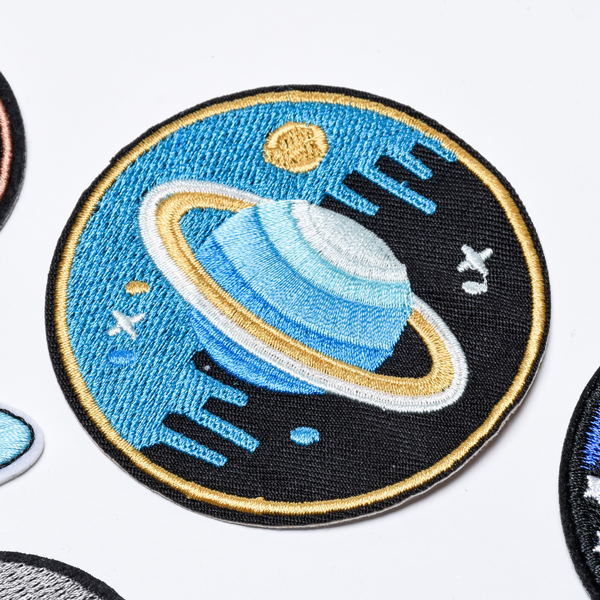 跨境热卖太空人宇航员刺绣布贴星球陨石组合服装电脑绣花章补丁贴