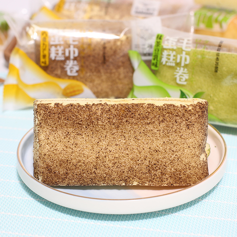 不二情书千层毛巾卷蛋糕 抹茶豆乳巧克力芒果味 4斤