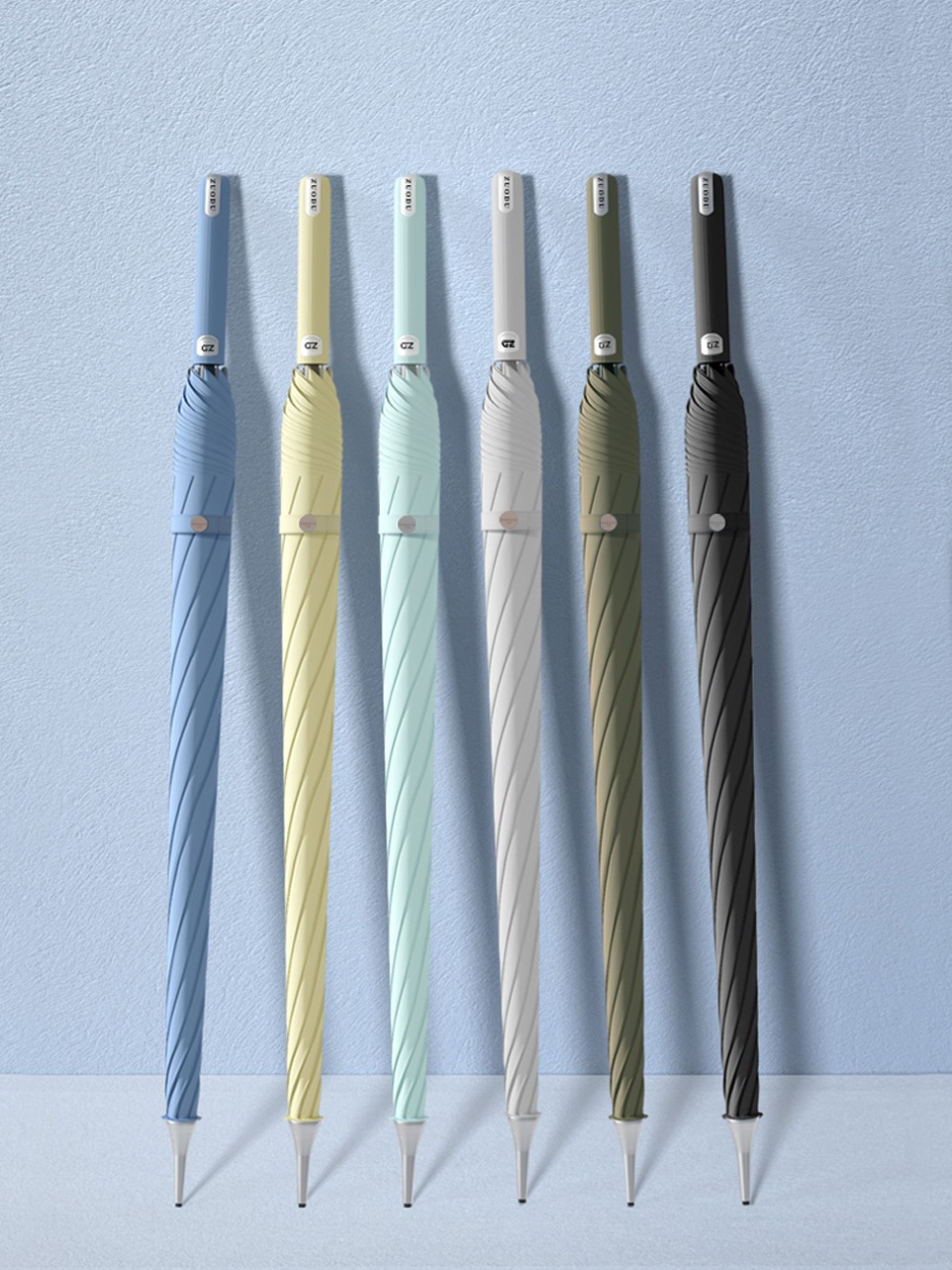 左都雨伞大号超大双人长柄伞把直杆伞抗风防风自动伞森系复古简约