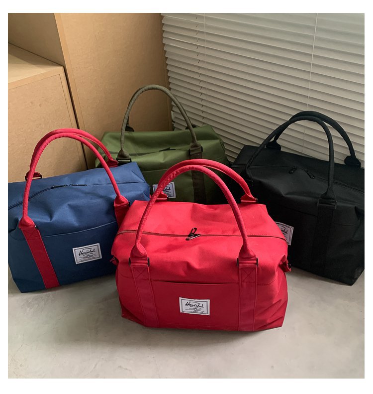 New Luggage Bag Oxford Cloth Korean Style Simple Fashion Handbag Luggage Bag Fitness Bag Logo