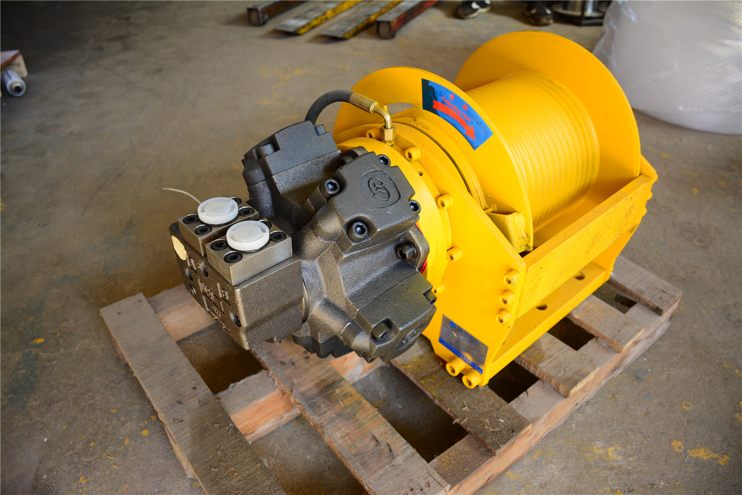 厂家直销卡特装载机10吨液压绞盘 手动放绳