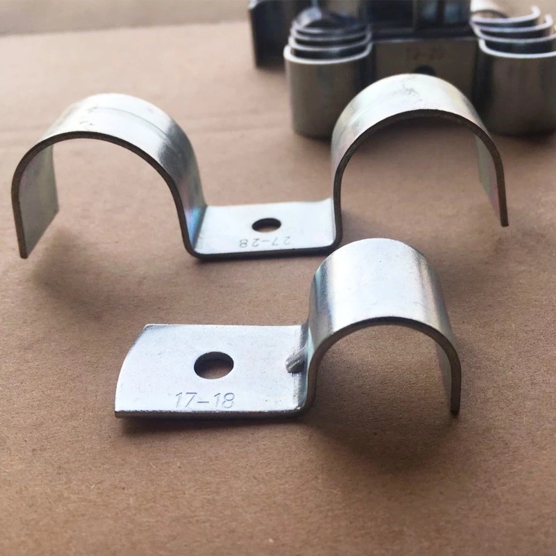 厂家批发不锈钢管卡骑马卡 加厚管夹抱箍水管抱卡u型管卡