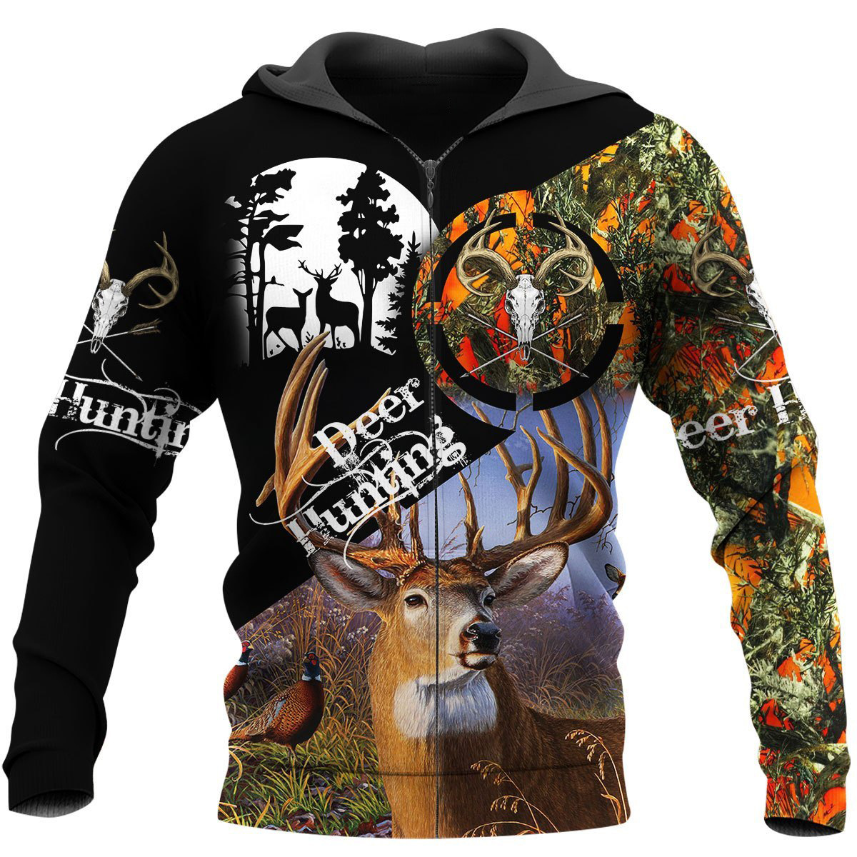 户外丛林隐秘伪装狩猎卫衣跨境个性潮流deerhunter系列开衫