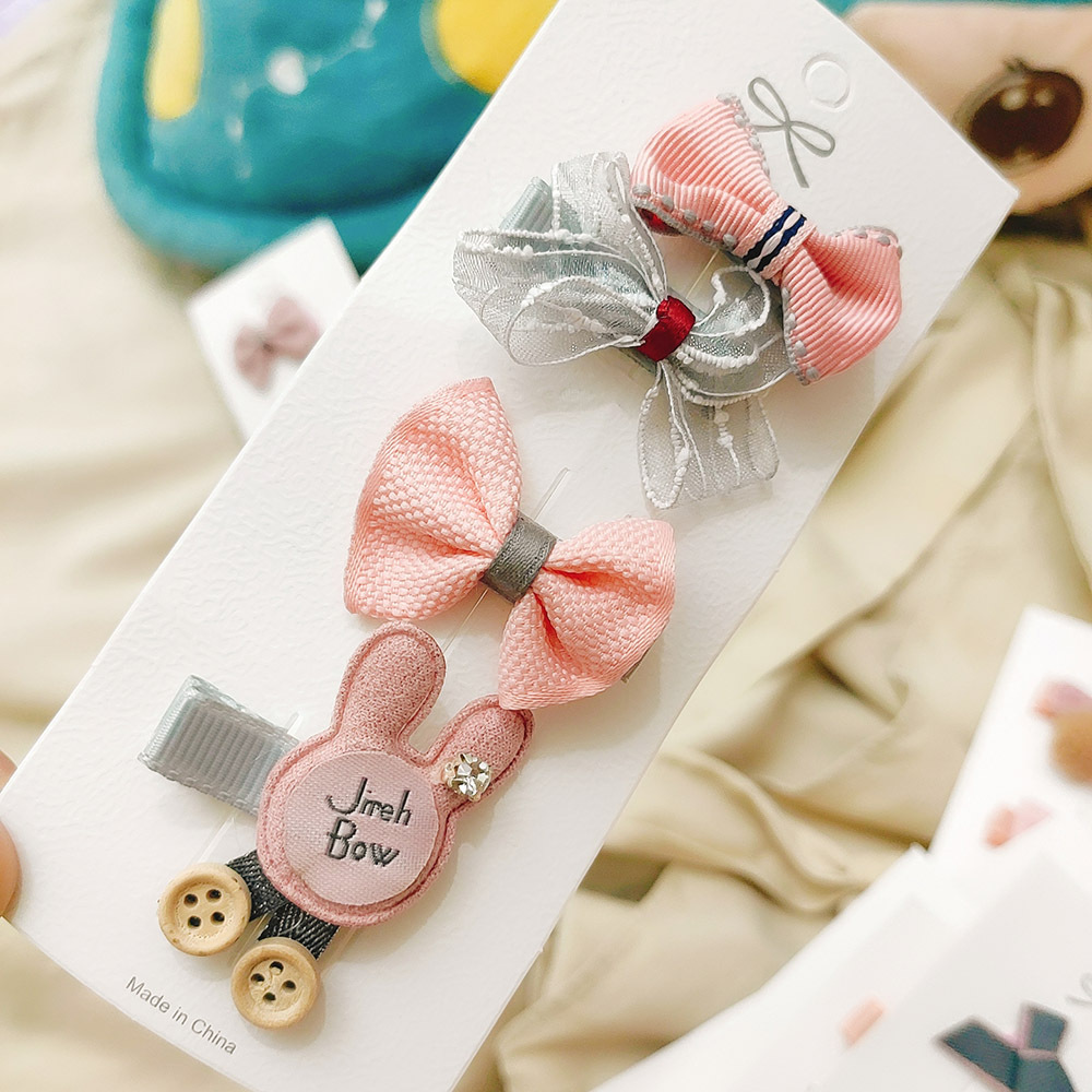 新品韩版可爱小童女发夹宝宝婴幼儿头饰公主蝴蝶结侧边夹子发饰