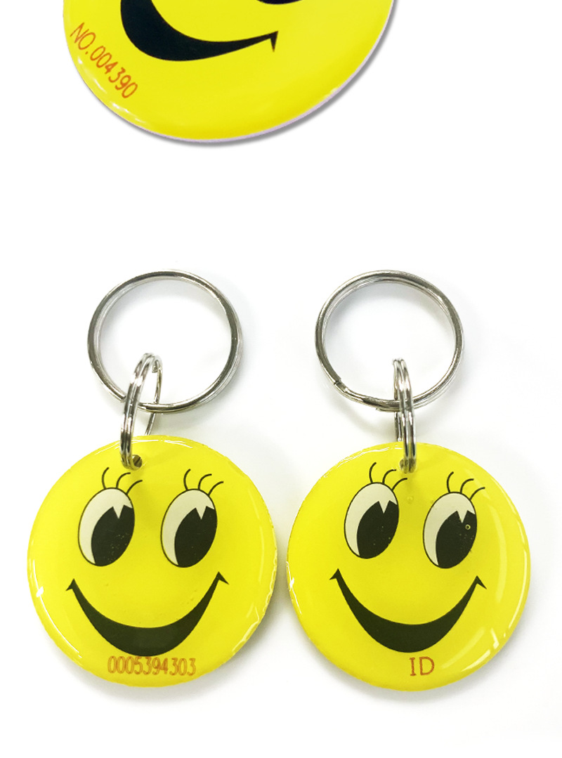 ic笑脸电梯卡ic门禁滴胶卡 复旦m1智能锁感应 小区物业门禁卡定制