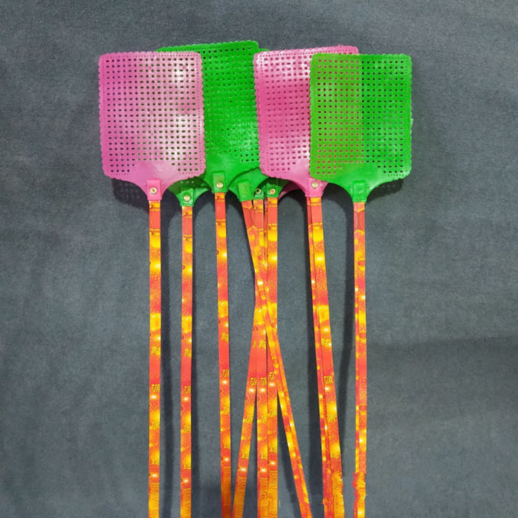 加长苍蝇拍方形竹苍蝇拍加长竹杆蝇拍子竹蝇拍一元两元货源批发