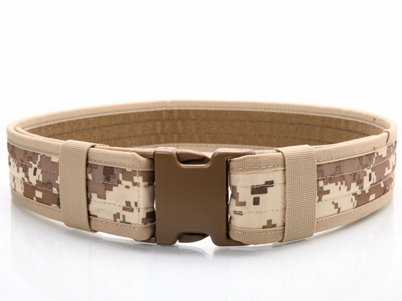 外运动战术2寸腰带 男士迷彩服装备尼龙外腰带 cs训练执勤腰带