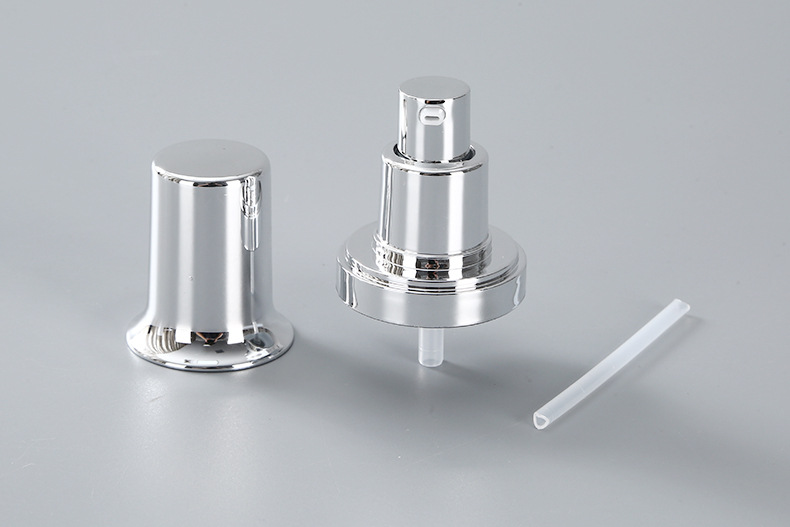 化妆品粉底液按压泵电化铝乳液喷头粉泵沐浴乳护发素按压喷嘴