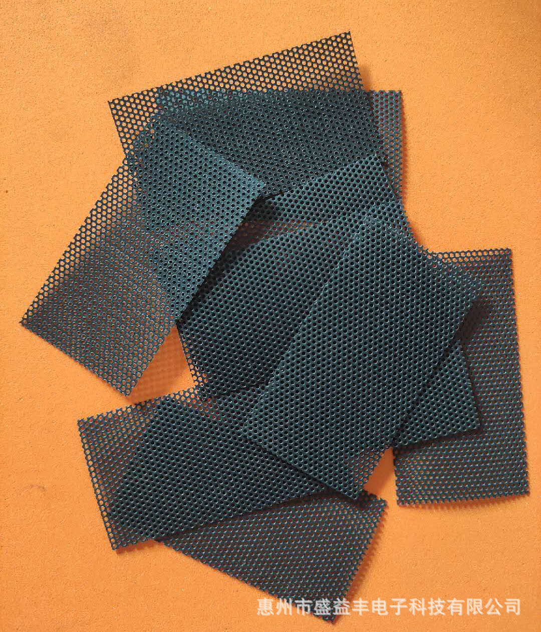 定制黑色无纺布喇叭网 电脑机箱银色尼龙防尘网 圆形pvc防尘网