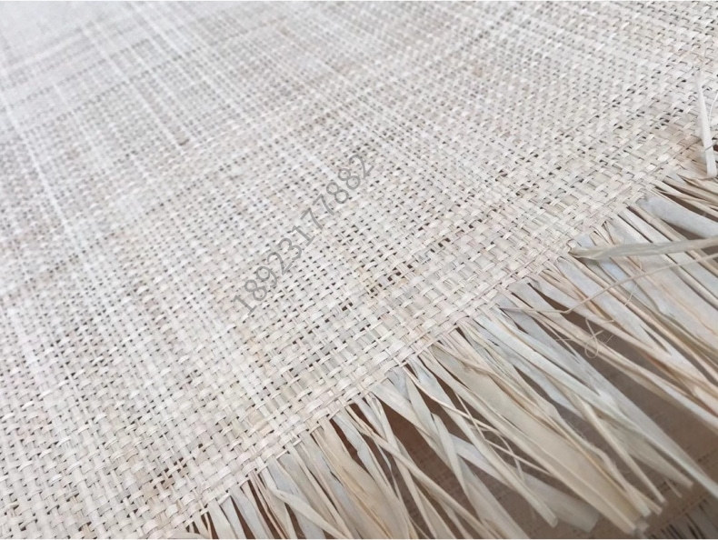 拉菲草天然草编材料草席柜门箱包草席工艺品灯罩灯材佛山藤编厂家