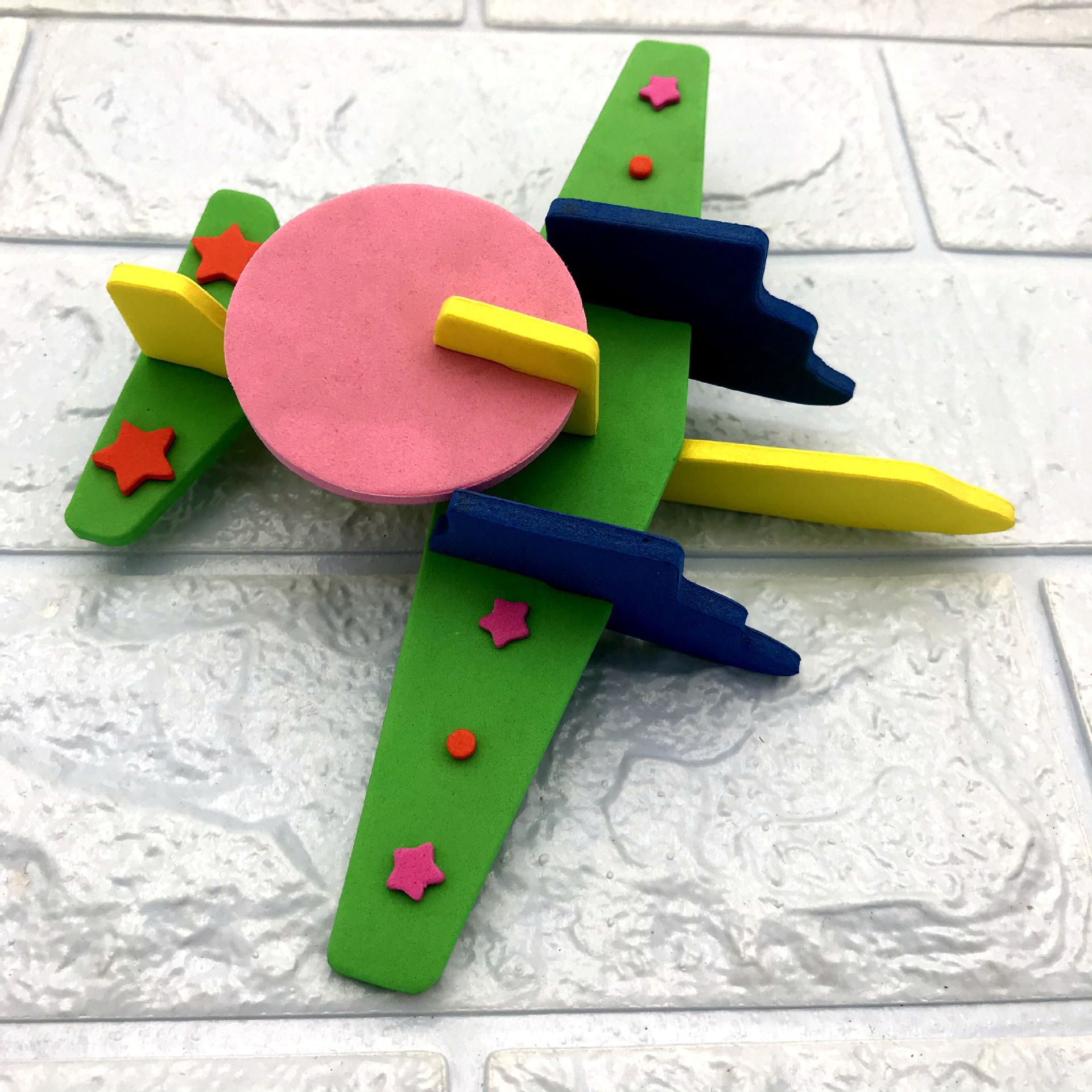 3d飞机模型拼装diy飞机立体手工益智玩具美劳配件eva飞机制作