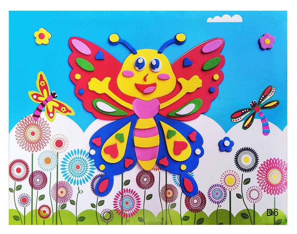 儿童手工3d立体贴画 eva手工制作粘贴画 小号立体贴画 eva贴画