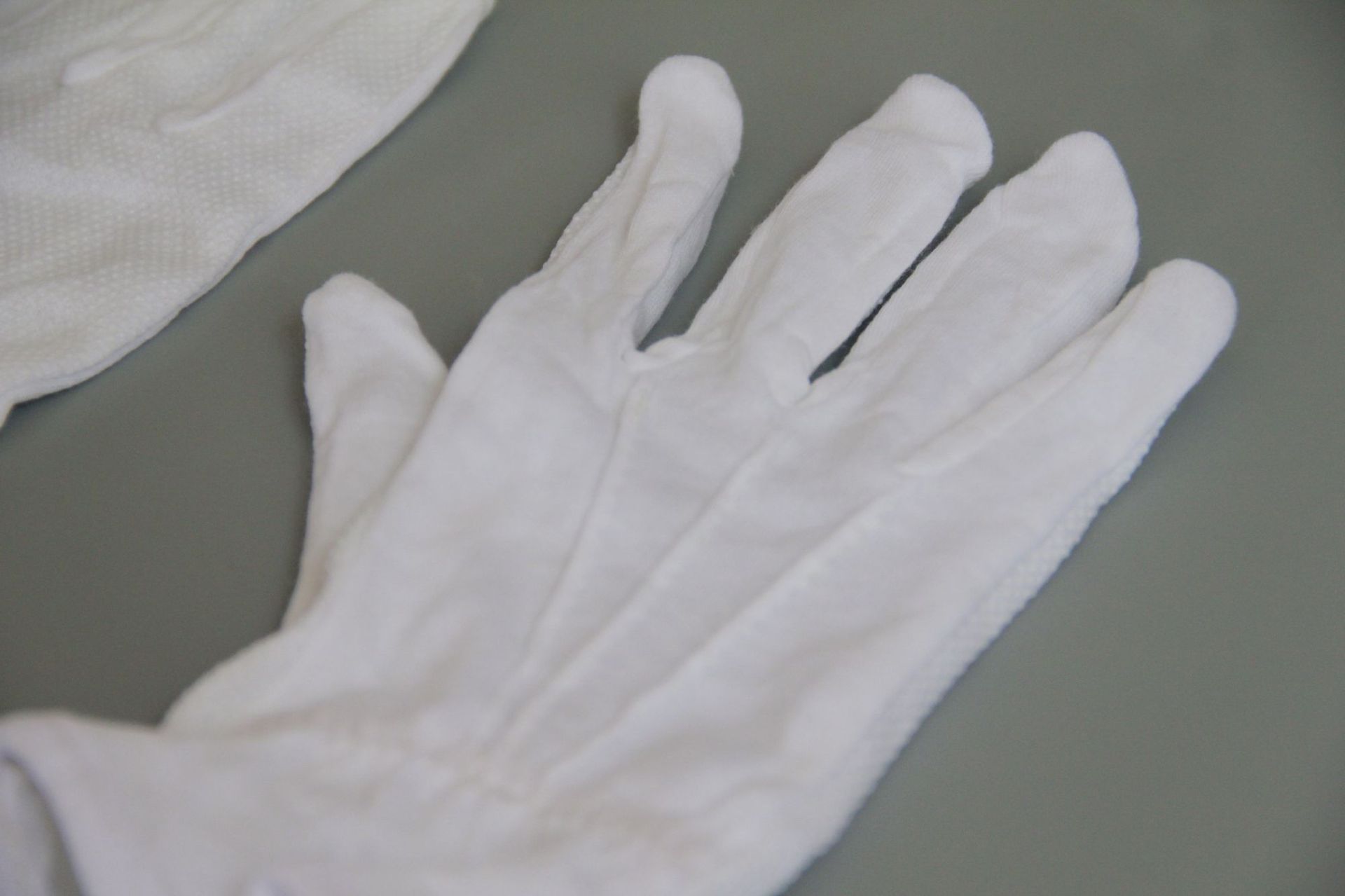 白色作业棉手套 劳保防护防滑手套文玩礼仪工作无尘手套 不含运费
