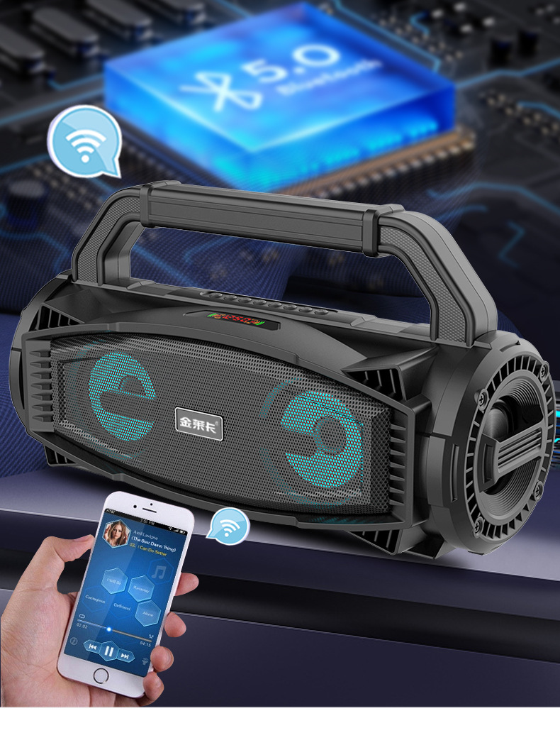 厂家现货 金莱卡b99便携式手提蓝牙音箱 户外大音量k歌跳舞广场舞