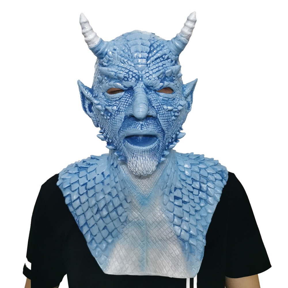 独立站万圣节游戏暗黑圣经堕落天使谎言之王黄色小鬼恶魔面具头套