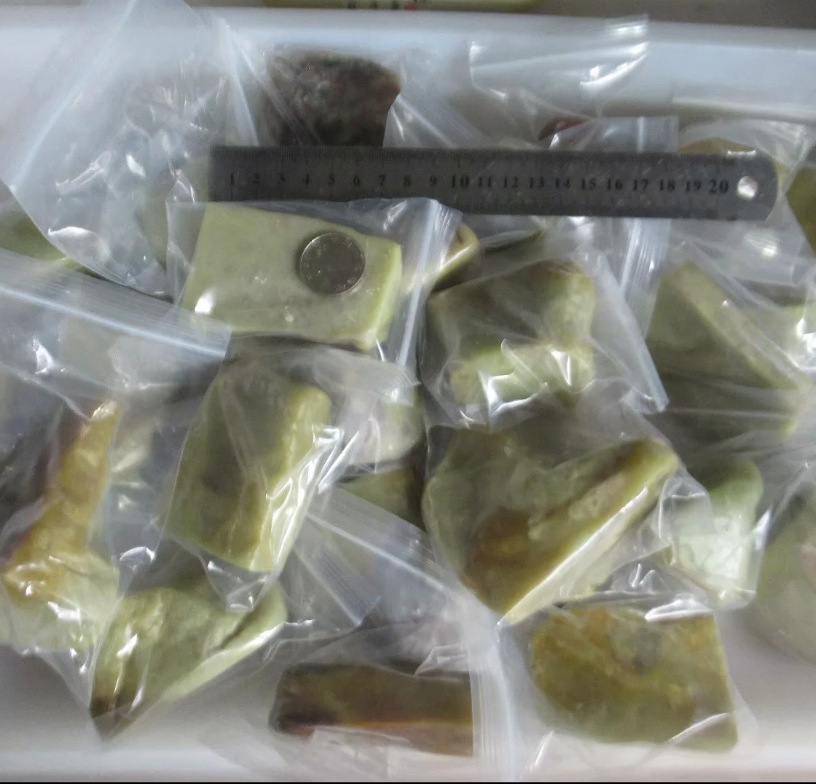 老青田石冻石料大随形章闲章扁章金石篆刻练习章一方价随机发货