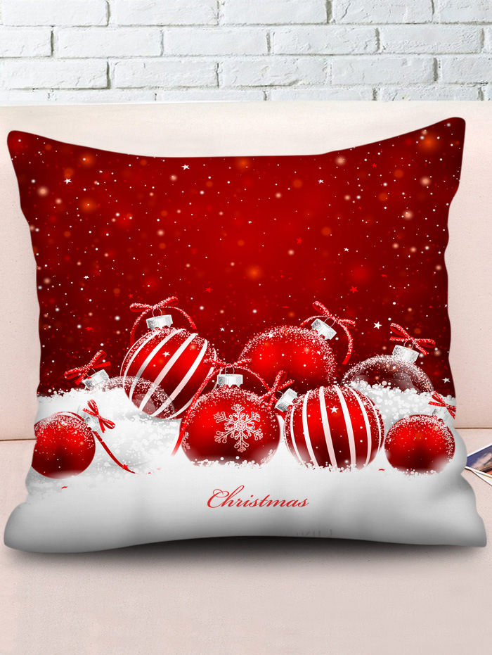 Exclusive for Cross-Border Santa Claus Snowman Deer Linen-like Pillow Cover Cushion Cover Digital Printing Christmas Pillow Cover