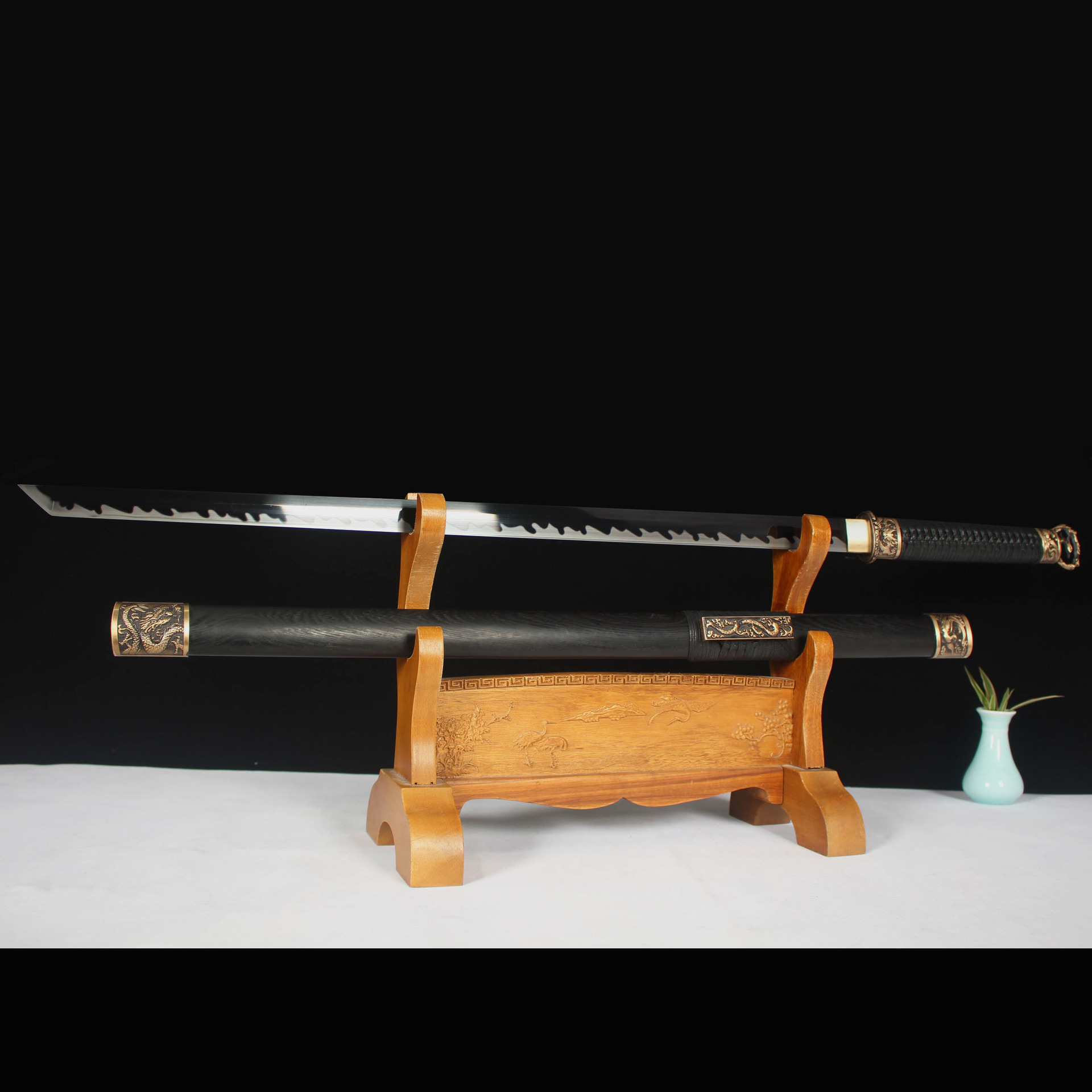 一件代发龙泉华影武士刃弹簧钢环首剑唐横刀唐剑宝剑批发未开刃