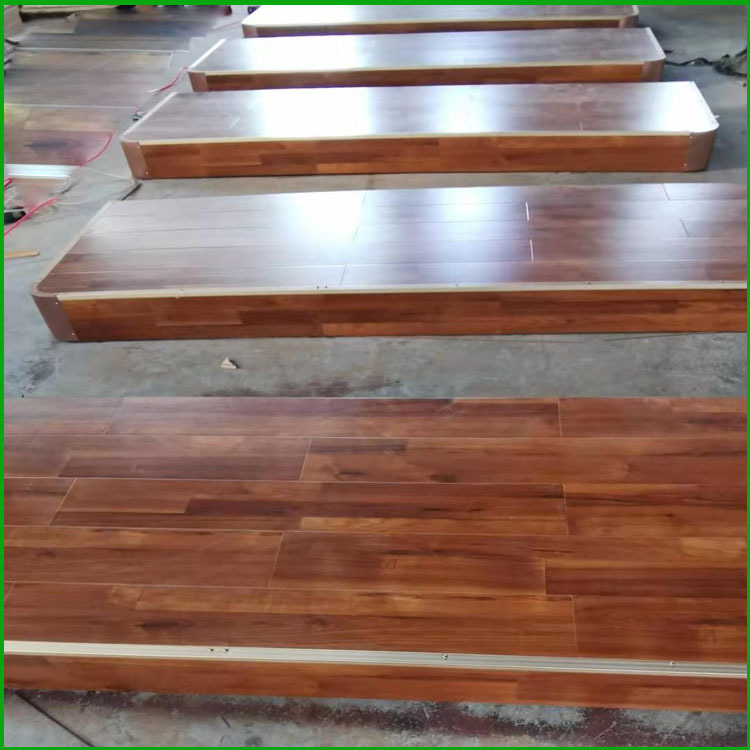 学校教学讲台 教室地台 站台 钢木结合 讲台 实木圆角厂家销售