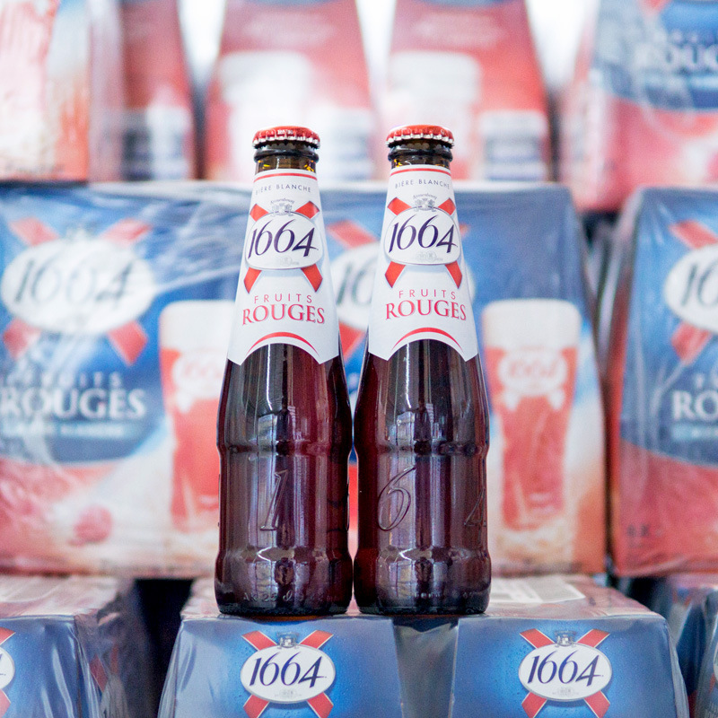 法国1664克伦堡凯旋kronenbourg红果树莓啤酒250ml 24瓶精酿-阿里巴巴