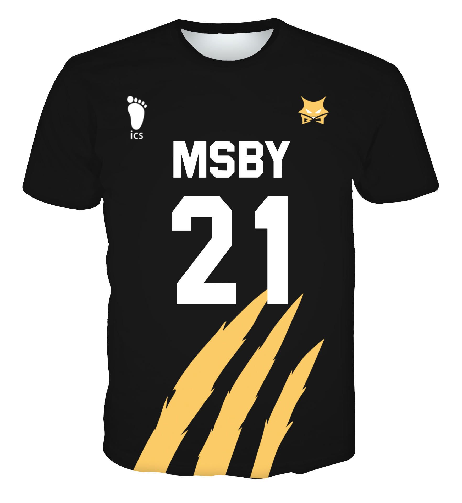 亚马逊新款 动漫排球少年黑狼队球服3d印花连帽卫衣 cosplay周边