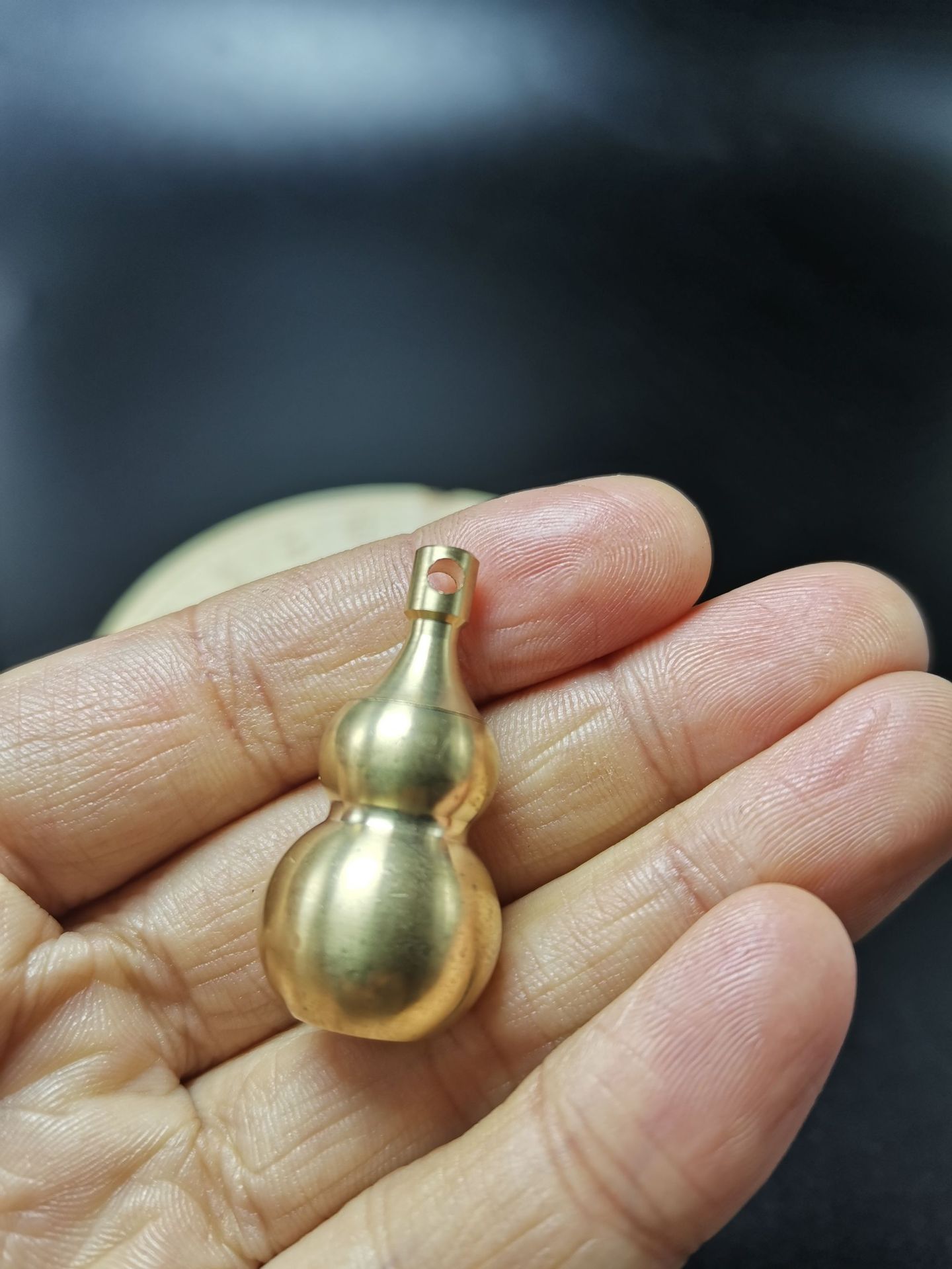 黄铜葫芦方头空心铜葫芦 可打开铜葫芦汽车钥匙扣铜葫芦配件挂件