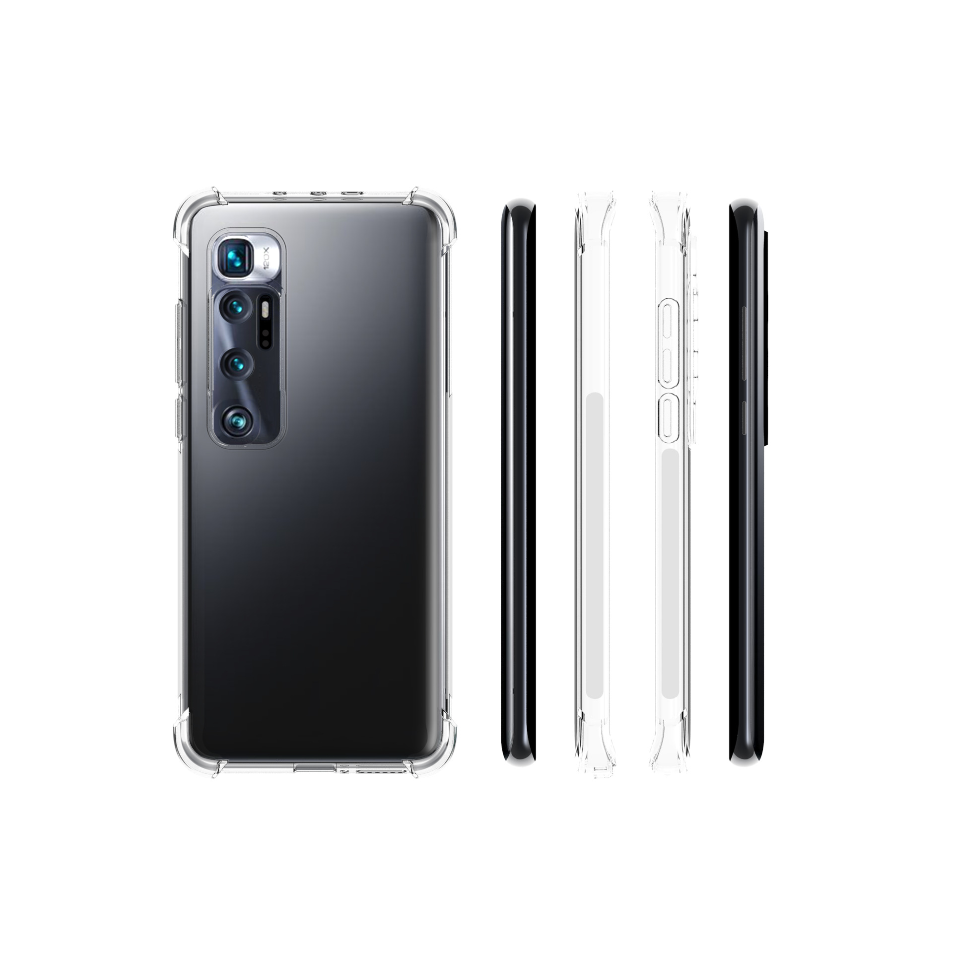 适用于小米10 纪念版 mi 10 ultra带四角气囊防摔磨砂边tpu手机套