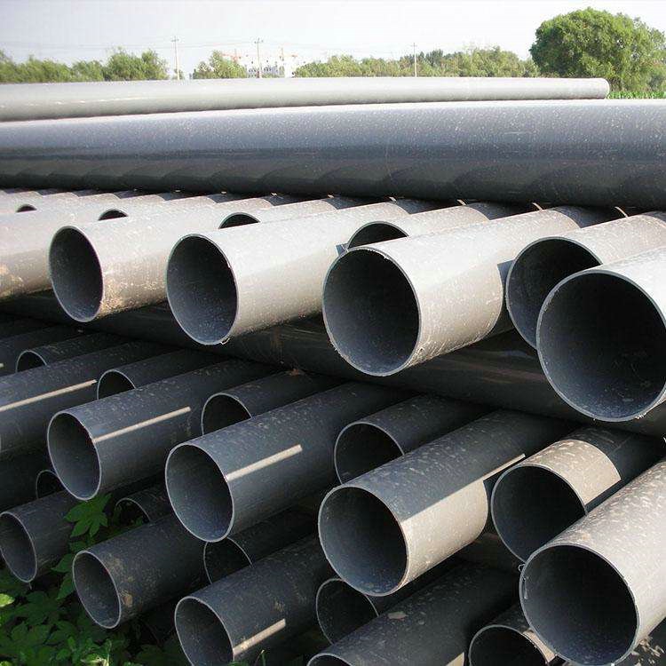 农田灌溉管批发 pvc大口径灌溉管dn175 灰色给水硬管园林浇地水管
