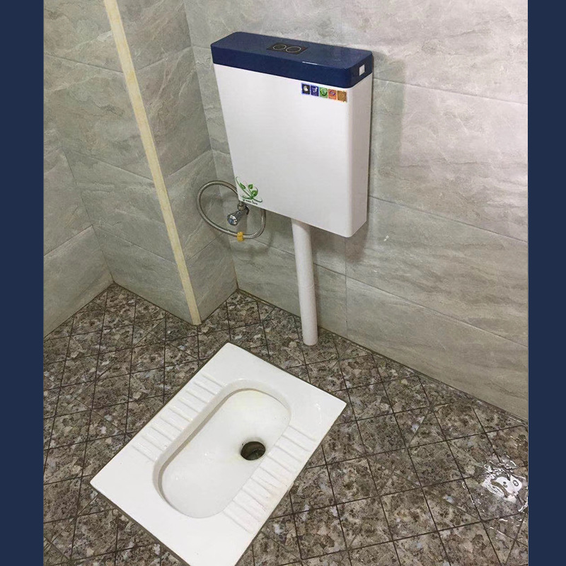 索威尔 塑料水箱 蹲便器水箱整套 卫生间蹲坑冲水箱 大冲力挂墙式