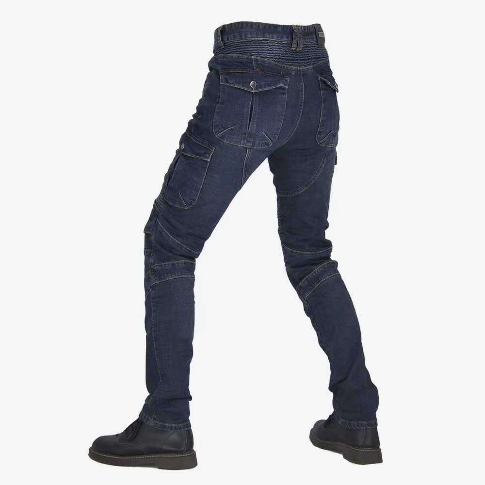 摩托车骑行裤男女四季骑行牛仔裤弹力修身机车越野赛防摔裤骑士装