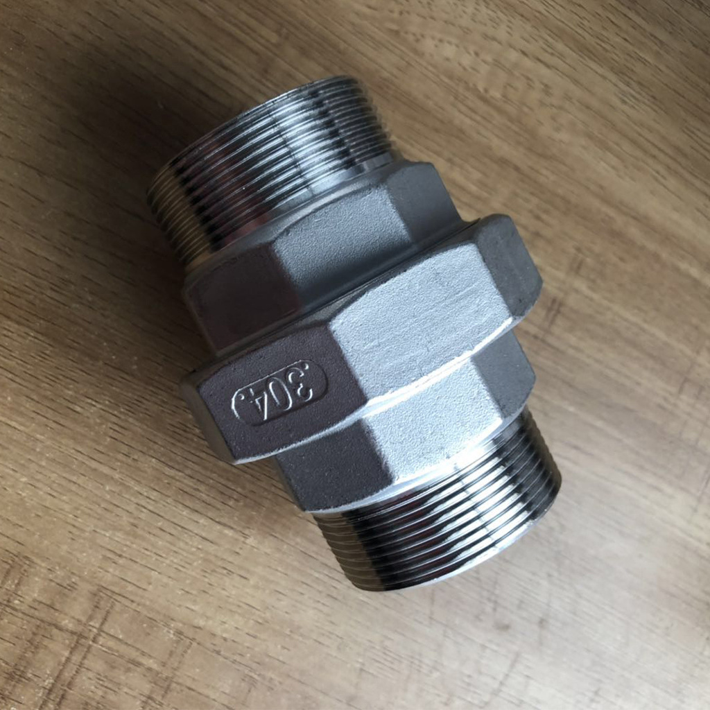 304不锈钢双外丝活接 外螺纹接头丝扣活牙直通水管管道配件dn25