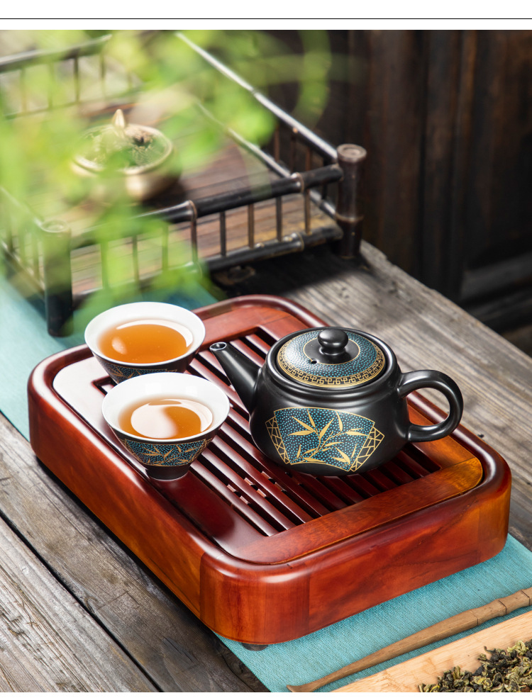 古典陶瓷品茗杯创意斗笠杯描金主人杯单杯logo定制功夫茶具小茶杯