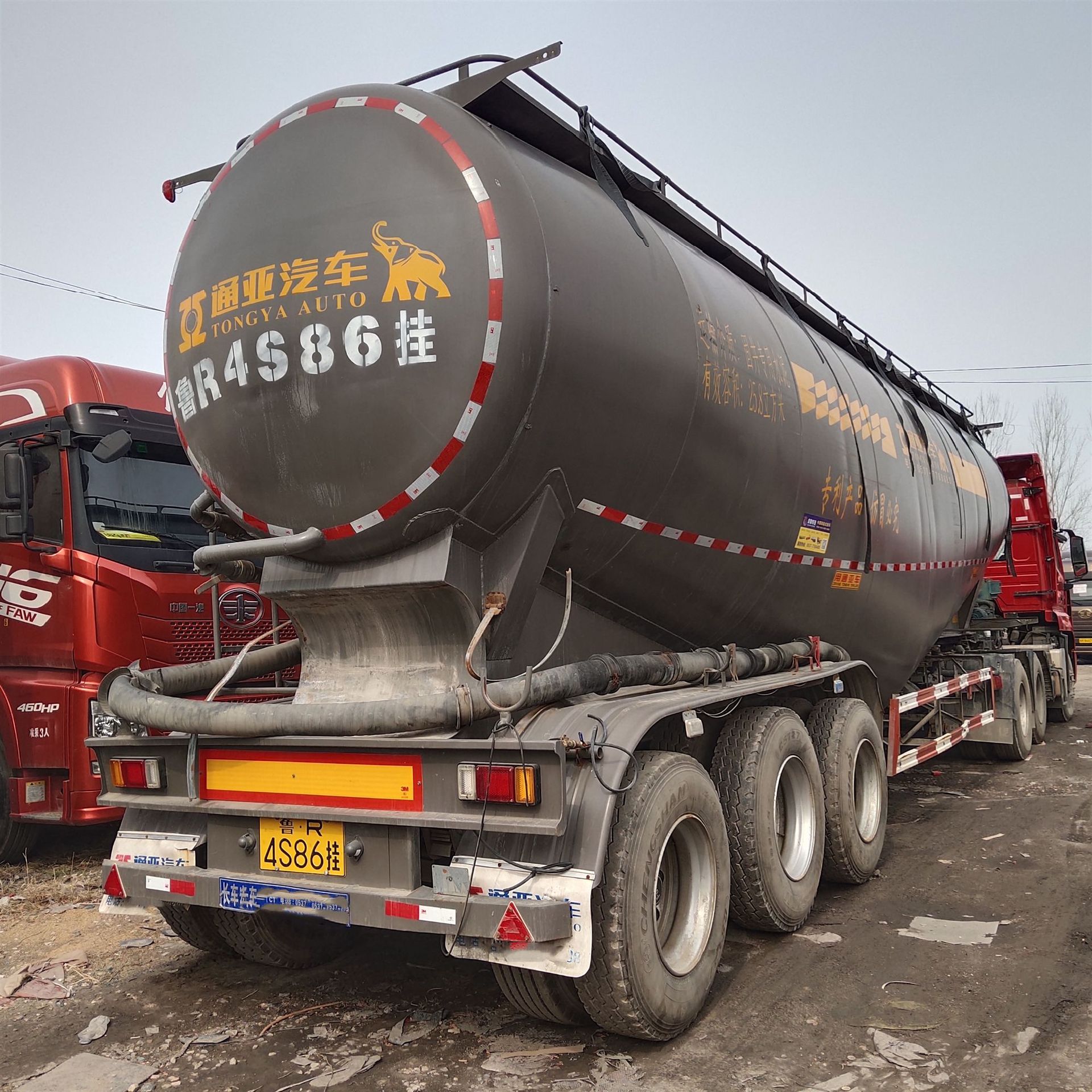 直销散装水泥半挂车二手拖车半挂油罐车 下灰罐车定 做加工可分期